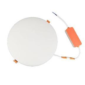 9w Recessed Frameless Panel Light With Adjustable Cutout Round 6500K - Light Market