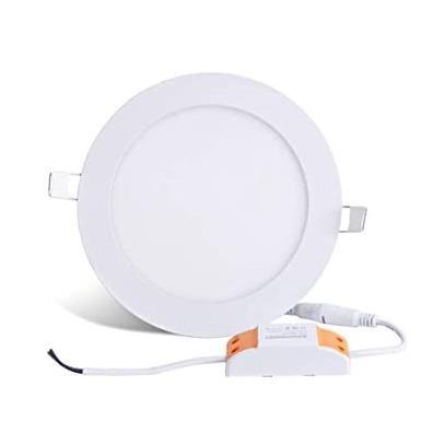 9W Recessed Panel Light With Driver Round 6500K - Budget - Light Market