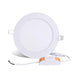 9W Recessed Panel Light With Driver Round 6500K - Budget - Light Market