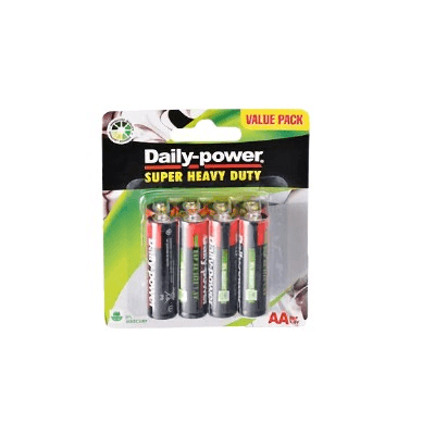 AA 1.5v Daily Power Batteries 8 Pack - Light Market