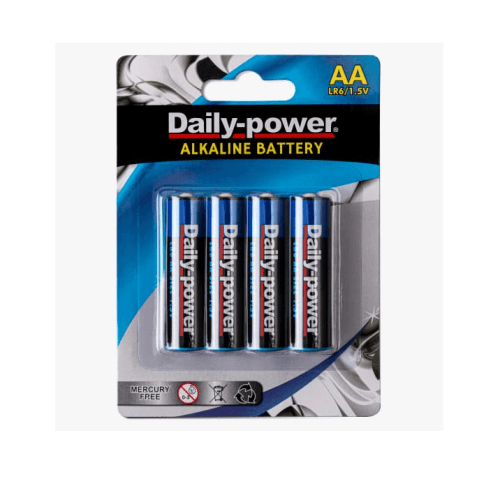 AA Alkaline Batteries 4 Pack - Light Market