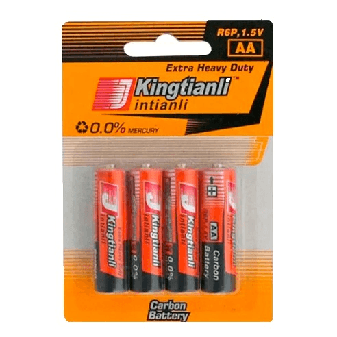 AA Heavy Duty Batteries 4 Pack Kingtianli - Light Market