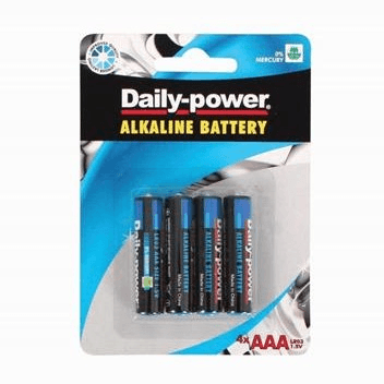 AAA Alkaline Batteries 4 Pack - Light Market