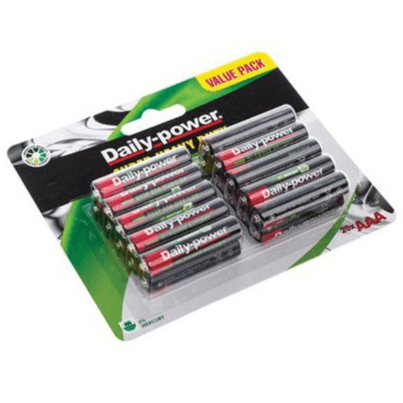 AAA Heavy Duty Batteries 20 Pack - Light Market