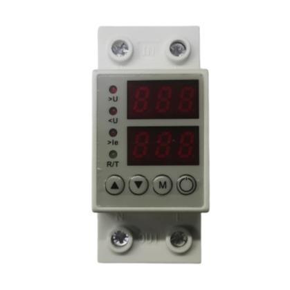 Adjustable Voltage & current Protector 63a Din Rail ZFS/63 - Light Market