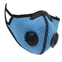 Adults Dual Valve Sports Face Mask - Light Blue - Light Market
