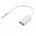 Aux splitter 1 To 2 white 7.4mm to 3.5mm - Light Market