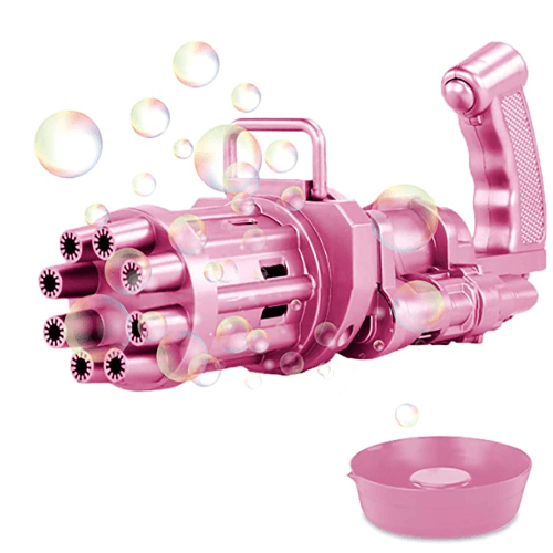 Battery Operated Hand Held Bubble Making Gun - Light Market