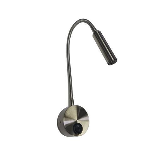 Bedside wall lamp 4w Satin Chrome 8701 - Light Market