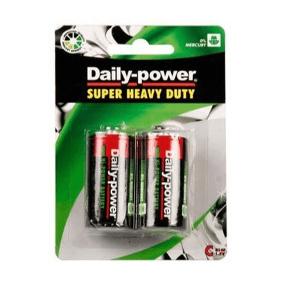 C Type Battery Heavy Duty R14P/1.5V Daily Power - Clearance Sale - Light Market