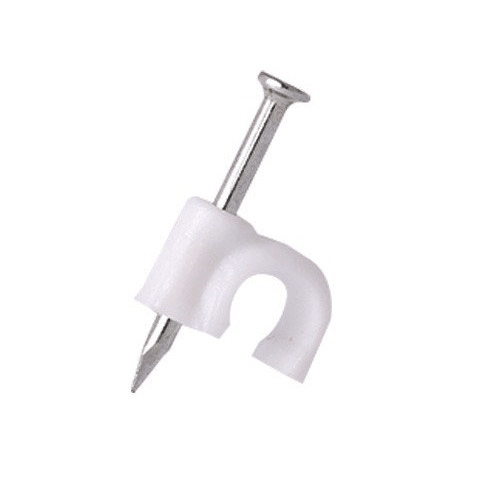 Cable Clips Round 9mm - Light Market