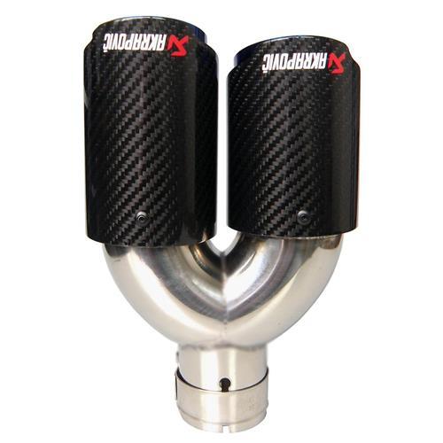 Carbon Fiber Y Type Exhaust Tip - Offset - Light Market
