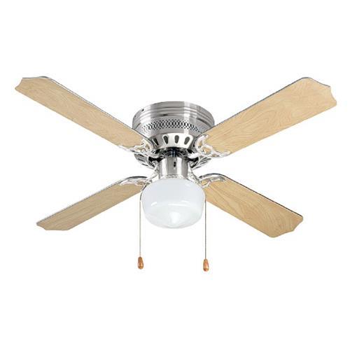 Ceiling Fan 4 Blade Wood Colour – 42″ (106cm) FCF010 Satin Bright Star - Light Market