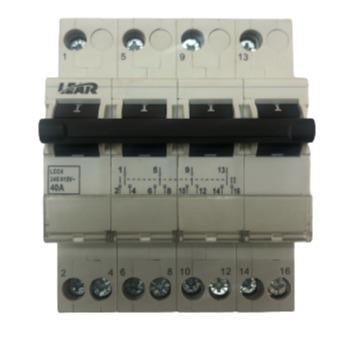 Change Over Switch 4 Pole 40A Din Rail Lear - Light Market