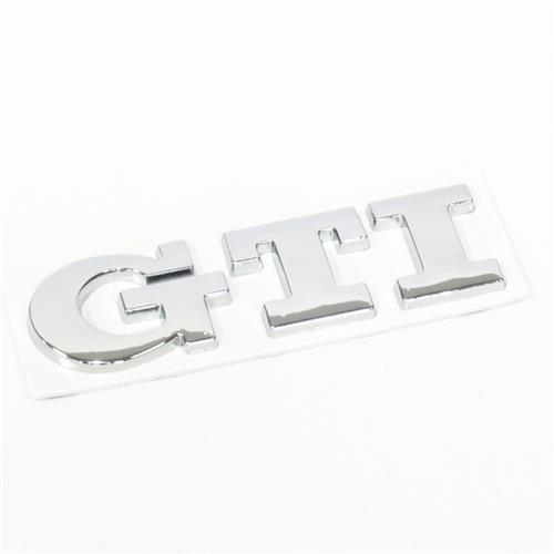 Chrome Metal Car GTI Badge Logo - Light Market