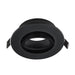 Coastal Black Polycarbonate Round Down Light Holder with Bayonet Lock, Tilt DL122 - Light Market