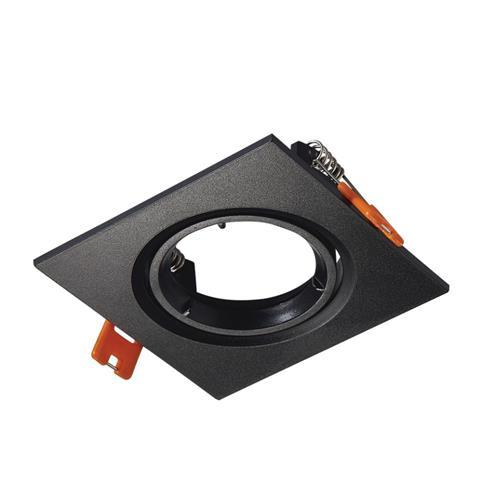 Coastal Black Polycarbonate Square Down Light Holder with Bayonet Lock, Tilt DL131 - Light Market