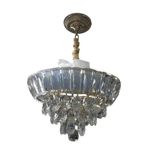 Crystal Hanging Chandelier Brass And Glass - Light Market