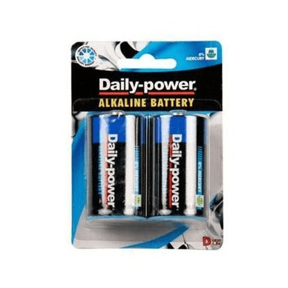 D Heavy Duty Alkaline Batteries 2 Pack - Light Market
