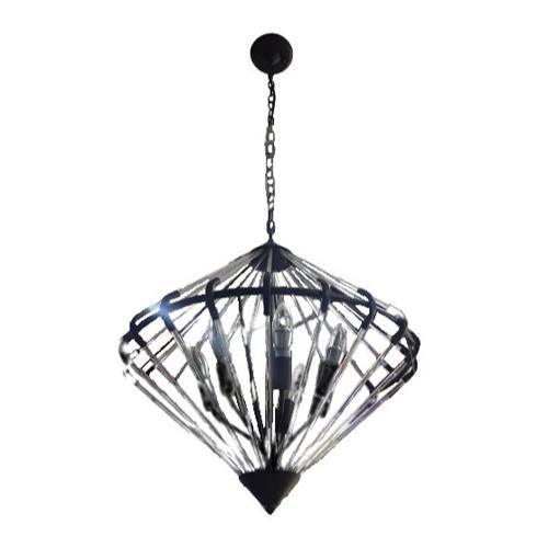 E14 7 x 60w Glass Chandelier Ch242/7 Rust Bright Star - Light Market