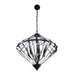 E14 7 x 60w Glass Chandelier Ch242/7 Rust Bright Star - Light Market