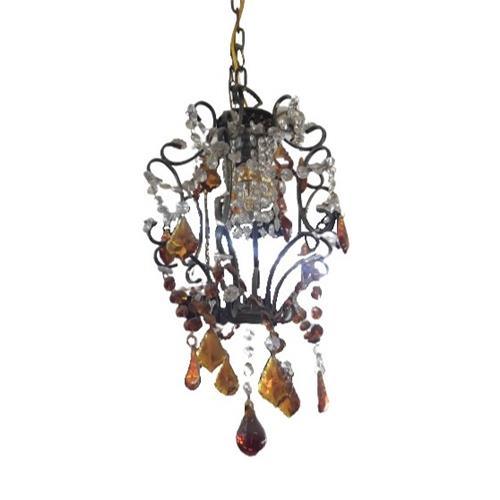 E14 Brown Crystal Chandelier 6112/1 Bing Light - Light Market