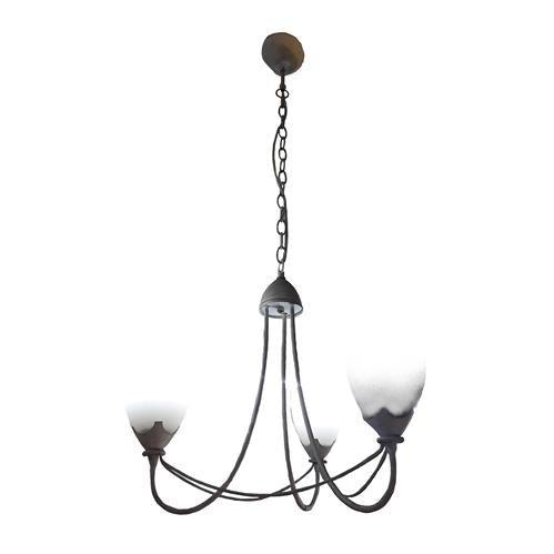 E14 x 3 Hanging Wooden Chandelier Bing Light - Light Market