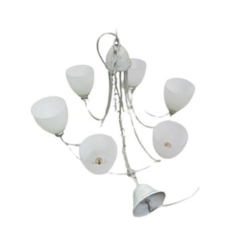 E14 x 6 Hanging Wooden Chandelier Bing Light - Light Market