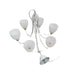 E14 x 6 Hanging Wooden Chandelier Bing Light - Light Market