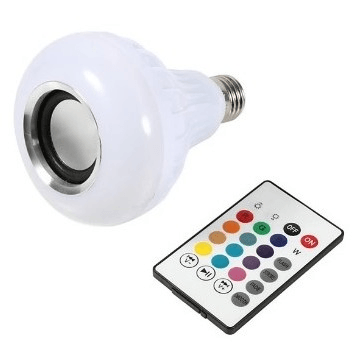 E27 12w Led Bulb With Built in Bluetooth Speaker RGB + 6000K HD-BLC12W - Light Market