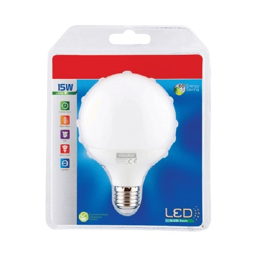 E27 15w LED Maxi Globe 3000k Eurolux - Light Market