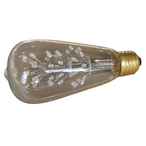 E27 3W LED Filament Bulbs Red 45 LED ST64 - Light Market