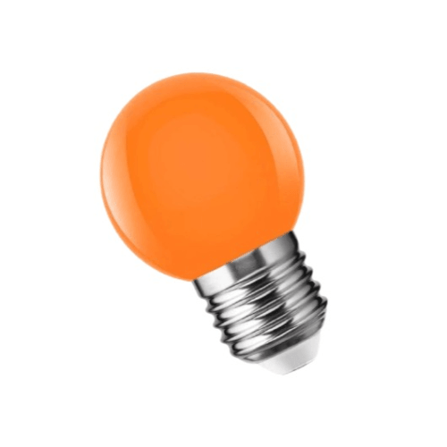 E27 3w Led Golf Ball Bulb Orange - Light Market