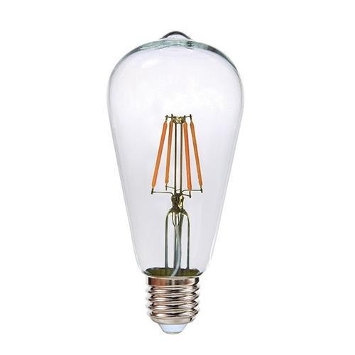 E27 4w Clear ST64 Led Filament Bulb 3000k - Light Market