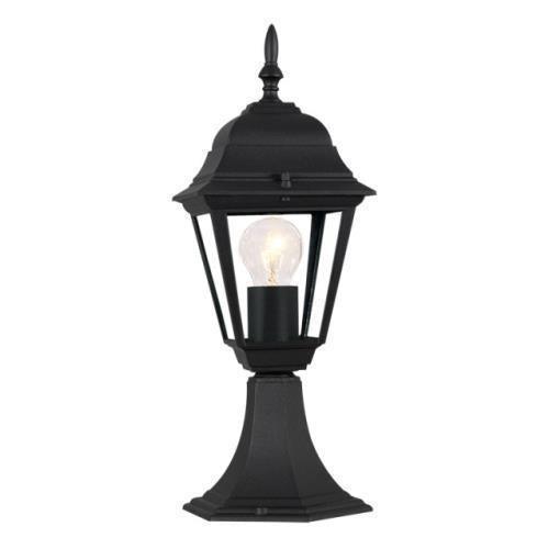 E27 60w Outdoor Pillar Lantern Black L204 Bright Star - Light Market