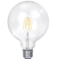 E27 6W G125 LED Filament bulb 3000k - Light Market