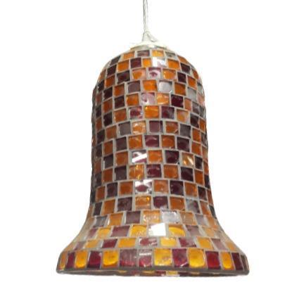 E27 Mosaic Ceiling Fitting Crakle Orange Bing Light - Light Market