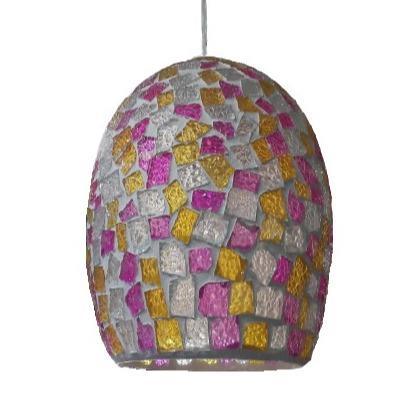 E27 Mosaic Ceiling Fitting Purple Plum Bing Light - Light Market