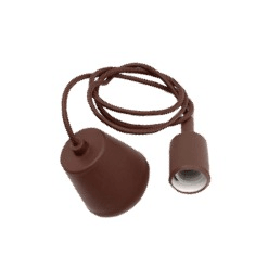 E27 Pendant Light Holder Brown HT-BE27 - Light Market