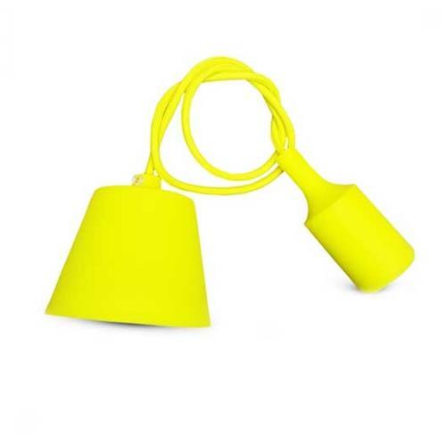 E27 Pendant Light Holder Yellow DRSPE12 - Light Market