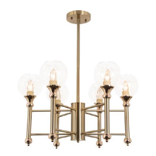 E27 x 6 Brass Chandelier Ch262/6 - Light Market