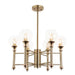 E27 x 6 Brass Chandelier Ch262/6 - Light Market