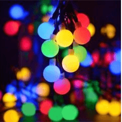 Fairy Light Bubble Multi Colour 10M - Light Market
