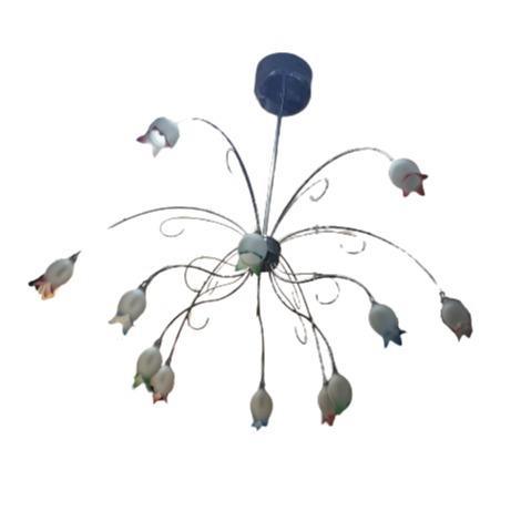 G4 x 12 Colorful Flower Chandelier Bing Light - Light Market