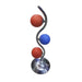 G4 x 3 Vertical Colorful Bubble Table Lamp Bing Light - Light Market