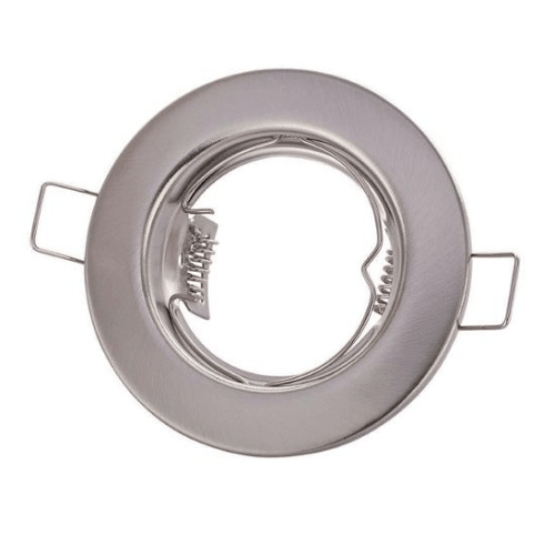 GU10 downlight fixed fitting (Satin chrome) Lear - Light Market
