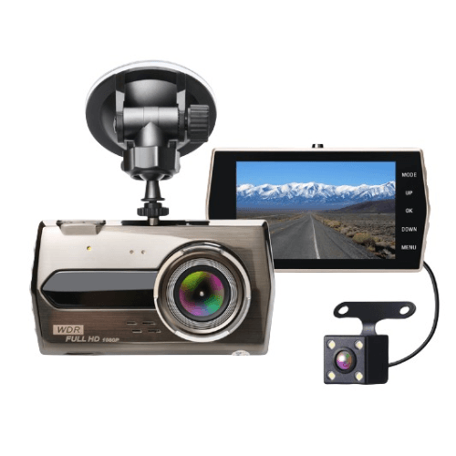 Hd Dvr Blackbox With 4" 1080p Lcd & Reverse Camera - Light Market