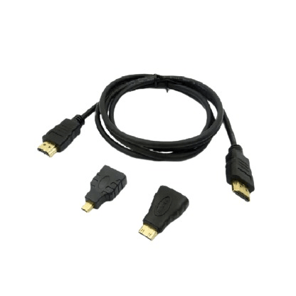 Hdmi 3 in 1 Cable With Adapters 1.5m - Light Market