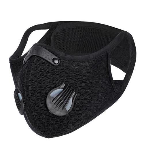 Kids Dual Valve Sports Face Mask - Black - Light Market