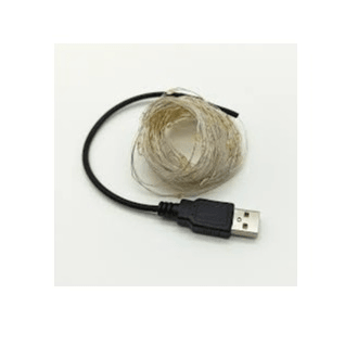 Led Fairy Lights With Usb Connection Red 10m Bing Light - Light Market